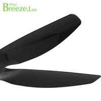 Fábrica al por mayor 48/60/66 pulgadas 5 Abs Blades moderno ventilador de techo decorativo luz LED ventilador de techo lámpara con Control remoto