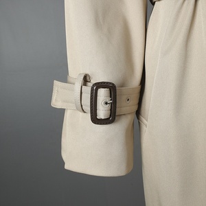 AIMEISI British alla <span class=keywords><strong>moda</strong></span> giacca a vento doppiopetto con lacci sul ginocchio lunghi <span class=keywords><strong>Trench</strong></span> da donna - Product Image 6