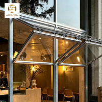 Fenêtre pliante extérieure double vitrage sur mesure Angel pour balcon, en aluminium insonorisé, noire, pour cuisine
