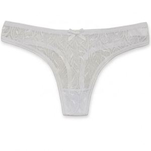 Sous-vêtements féminins en dentelle fournis par le fabricant, couleur unie sexy, taille basse, nylon, string pour femmes - Product Image 6