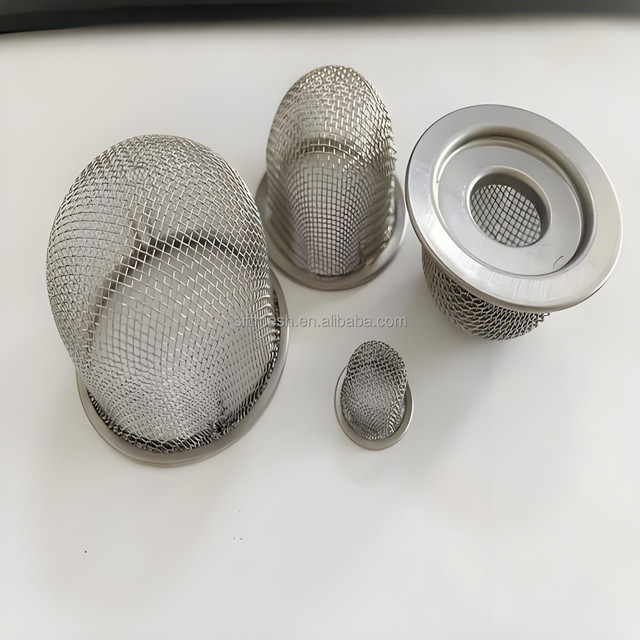 Stainless Steel Thickened Polished Metal Mesh Filter Caps for Water Treatment Oil Filtration Food Chemical Machinery