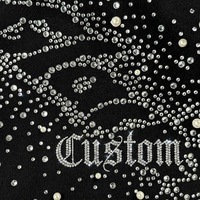 T-shirt en coton à épaules tombantes avec logo personnalisé en strass, streetwear, prix bas, haute qualité, t-shirt pour hommes, vêtements pour hommes de style boxy