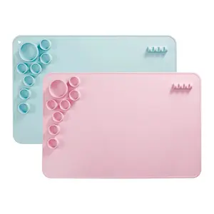 Tapete de pintura de silicone personalizado, tapete antiaderente de silicone para desenho, fácil de limpar, artesanato, para criança