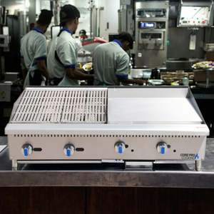 Grill de comptoir commercial de haute qualité de 24 pouces avec grill barbecue charbroiler de 24 pouces - Product Image 4