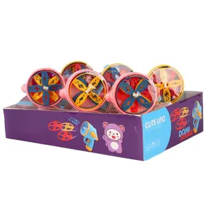 Nuovo arrivo vendita calda Casual Snack cibo disco volante giocattolo creativo scatola per bambini confezionato mulino a vento sapore di frutta Popping caramelle