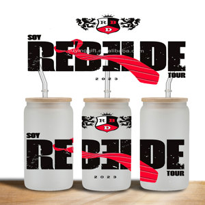 Adhesivo adhesivo UVDTF personalizado listo para aplicar vidrio adhesivo permanente puede <span class=keywords><strong>RBD</strong></span> <span class=keywords><strong>Rebelde</strong></span> UV DTF Cup Wraps Transfers 16oz - Product Image 5
