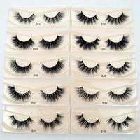 Boîte d'emballage pour cils en papier rose personnalisé avec laminage mat recyclable et revêtement UV, boîte cosmétique pour 7 paires de cils