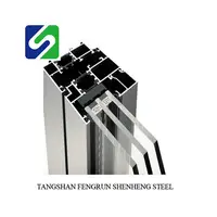Boîtier coulissant en alliage d'aluminium, pour fenêtre et porte thermique de haute qualité