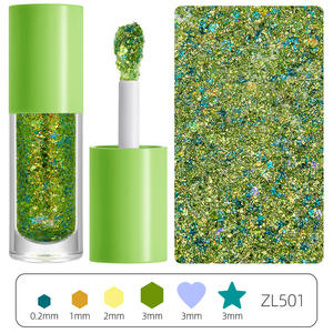 Gel pailleté en vrac à base de perles et de diamants, pigment lumineux, non toxique, pour <span class=keywords><strong>cheveux</strong></span>, corps et yeux - Product Image 6