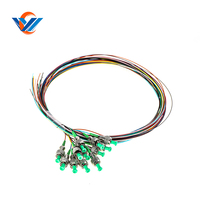 Pigtail de fibre optique simple mode simplex FTTH 0,9 mm FC UPC/APC avec prise en charge TCP et gaine LSZH/PVC