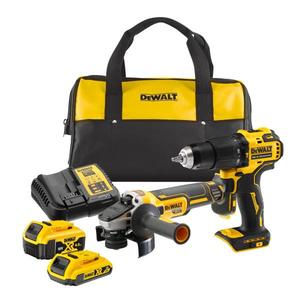 Kit perceuse sans fil et meuleuse d'angle DeWalt 20V Max avec batterie lithium-ion et chargeur, sac inclus - Product Image 1