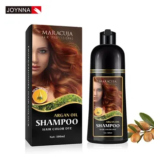 MARACUJA 500ml Argan oil Hair Color Dye Shampoo Private Label Natural Black Color Argan oil hair dye shampoo