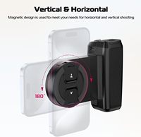 ULANZI MA35 Tripod Selfie untuk Ponsel 2-in-1 Magnetik & Penjepit Ponsel dengan Remote Control Cold Shoe Ulir 1/4" untuk iPhone 17/15/14