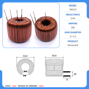 Tần số cao biến điện áp 184125 từ vòng cuộn cảm đầu ra sắt silicon nhôm từ vòng cuộn cảm - Product Image 6