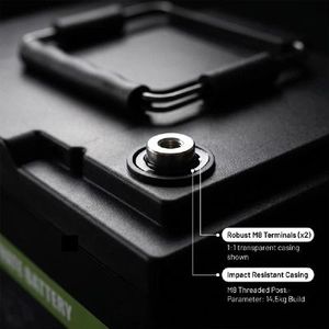 Batería de Ciclo Profundo LiFePO4 12.8V 75Ah 960Wh, Batería de Almacenamiento de Energía con BMS Inteligente Integrado, Certificación CE para Respaldo Solar en RV - Product Image 3