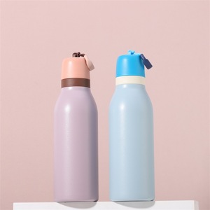 Sport Trendy Portable Handbag Cute Slim Water <b>Bottle</b> Gym Sport 304 Stainless Steel Skinny <b>Mini</b> Drink <b>Bottle</b> - Product Image 3
