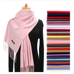 Zifeng OEM chal na kar High quality Winter plain tassel cashmere shawl scarf