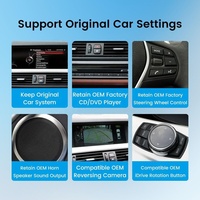 Autoradio stéréo 10,25 pouces 1920*720 pour BMW Série 5 GT F07, mise à niveau de l'écran avec CarPlay Android Auto 2011-2017 Système CIC/NBT