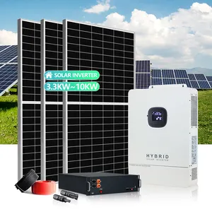 10kw hibrid lityum 5kw enerji Baoding 3000watt kapalı Panel ızgara bağlı sistemler üçlü eksen güç üretimi güneş invertör sistemi