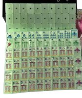 GARDEN GLOW Ensemble de Mahjong Américain de Luxe Moderne 160 Pièces Tuiles Acryliques Matcha Perle Design Pop Art Personnalisé Écologique Portable