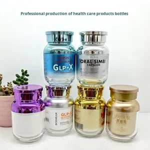 Cao Cấp Y Học Viên Nang Chai Nhựa PS Thức Ăn Vật Nuôi Lớp Rỗng Chai Với Lớp Phủ UV Vít Cap - Product Image 1