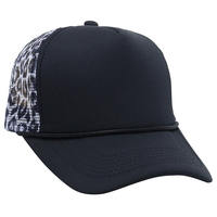 Casquette Trucker RTS 5 Panneaux en Mousse Imprimé Léopard Dos en Maille Snapback Style Western pour Golf, Extérieur, Été, Plage – Vente en Gros