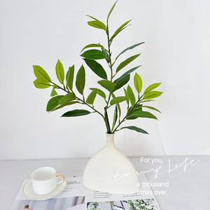 Meiyu Craft Flower Factory, plante artificielle Arbre à argent, 30cm-100cm, verte avec fleurs, décoration d'intérieur, accessoire de mariage - Product Image 4