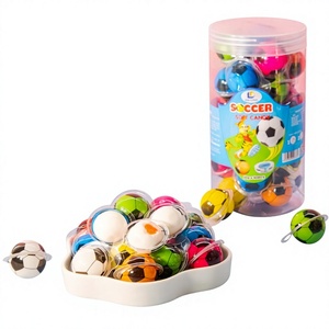 Best Selling Round Soccerball Gummy Candy Jam Inside-Eye Candy Strawberry Taste Multi-Colored Tasty <b>Sweet</b> Soft DAI LONG Supplies - Product Image 1