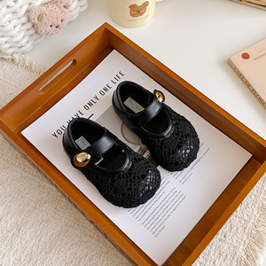 <span class=keywords><strong>Sandalias</strong></span> de Princesa Unisex de Moda Verano 2026, Parte Superior de Cuero Artificial, Cierre de Velcro, Punta Redonda Suave, Estilo Pantuflas - Product Image 3