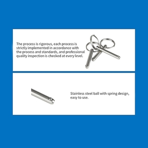 Pasador de Bloqueo Rápido de Acero Inoxidable 316 de Grado Marino para Accesorios de Herrajes de Bisagra de Cubierta de Toldo Bimini de Autocaravana - Product Image 3