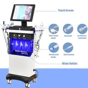 14 IN1 medicina estética hidro-facial hidro/jato facial máquina de casca facial máquina de beleza hidra máquina de beleza hidra
