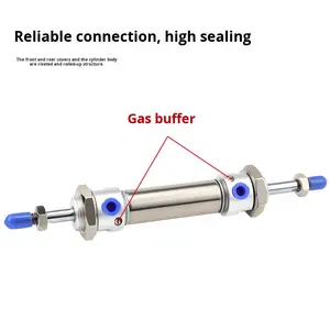 <span class=keywords><strong>MACD</strong></span> 32x2นิวเมติกขนาดเล็ก5/50/75/100/125/150สเตนเลสสตีลสองด้านพร้อมบัฟเฟอร์อากาศและโครงสร้างลูกสูบ - Product Image 4