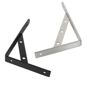 Stainless Steel Triangular <b>Bracket</b> Wall Support 4mm Thick Durable Shelf Partition Mount - Product Image 2