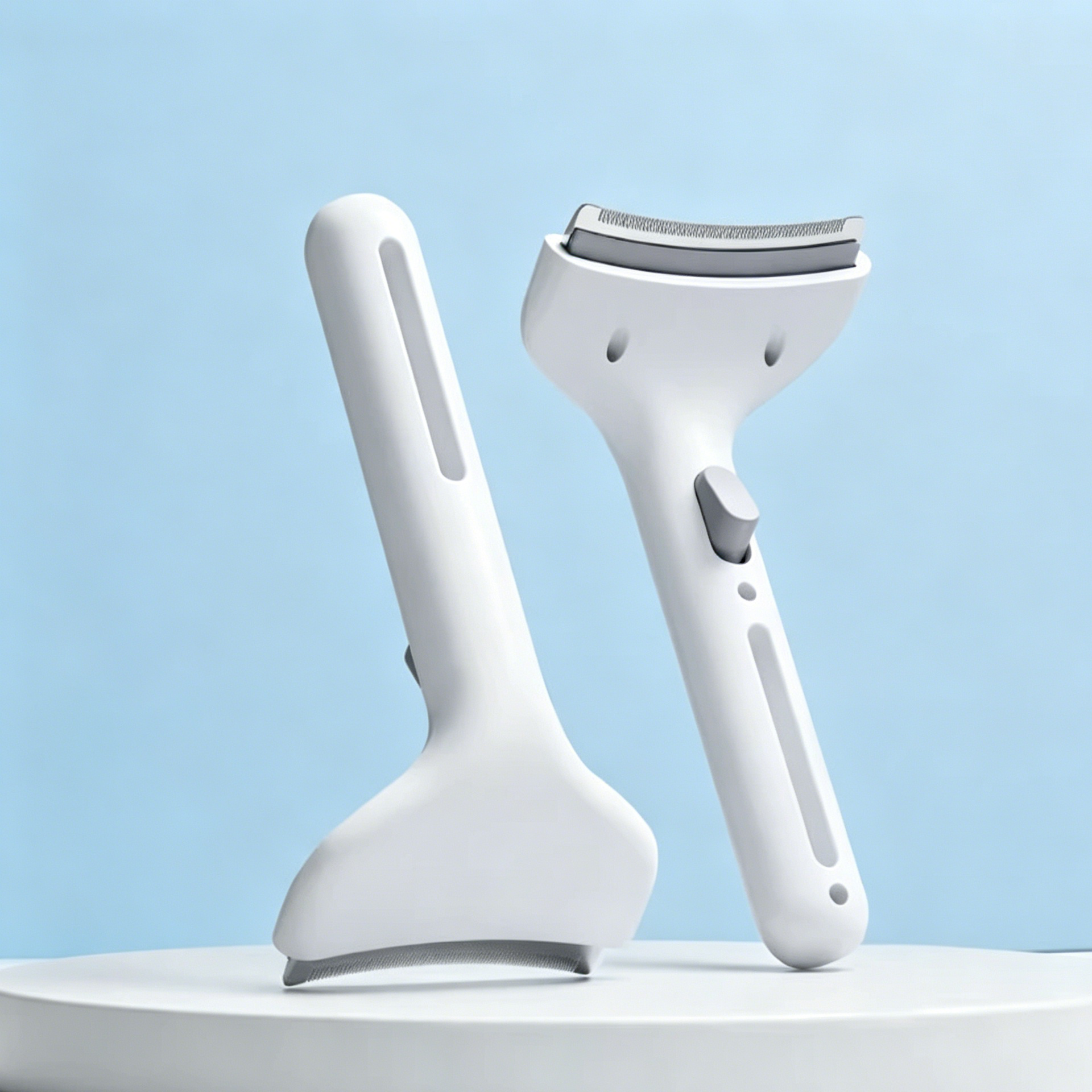 Peigne à Effiler les Cheveux Blanc - Application Facile en Un Clic