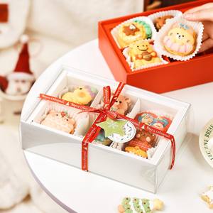 กล่องขนมแมการอง บิสกิต คุกกี้ ของขวัญวันหยุด แบบกำหนดเอง สำหรับ<span class=keywords><strong>ร้าน</strong></span>เบเกอรี่หรูหรา กล่องบรรจุภัณฑ์รูปทรงสี่เหลี่ยมผืนผ้า ย่อยสลายได้ <span class=keywords><strong>พร้อม</strong></span>ตัวแบ่งช่อง - Product Image 2