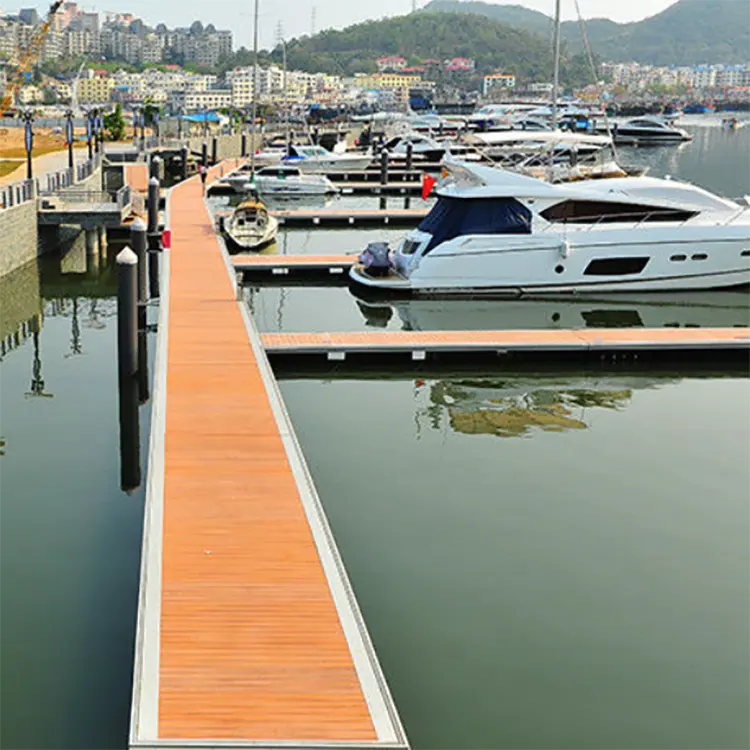 Aluminum Alloy Dock Floating Pontoon Wharf Marina Floating Pier Dock Jetty System