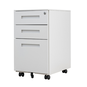 Thép mạnh mẽ di động bệ 3 ngăn kéo di động Tủ hồ sơ lăn bệ di động văn phòng lưu trữ kim loại tủ với 3 ngăn kéo - Product Image 3