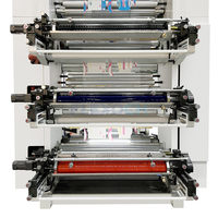 Machine d'impression flexographique industrielle 6 couleurs 100m/min pour film plastique souple laminé PE PP BOPP de type empilable pour emballage