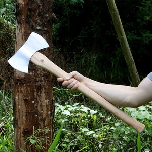 Chất lượng cao ngoài trời nhiệm vụ nặng nề đôi lưỡi Viking rìu hai mặt đầu hickory chặt chặt chặt cây rìu - Product Image 4