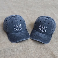 Casquettes de baseball vintage en coton lavé avec logo brodé personnalisé de haute qualité, unisexes, décontractées, 6 panneaux, non structurées, style Dad Hat