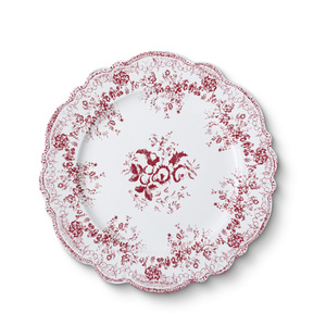Placas de cargador de cerámica de flor Rosa Romántica Francesa placas de impresión de porcelana para decoración de bodas y fiestas - Product Image 3