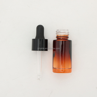 Flacon en verre de 15 ml brun et noir compte-gouttes compte-gouttes d'huile essentielle à prix compétitif pour sérum