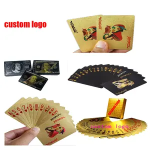 Professional Anti-cheating Chip Gambling Poker Playing Card Premium Drinking Usaroyal Wholesale Poker Deck China Supplier Black