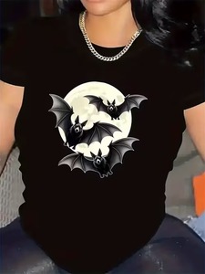 เสื้อยืดลำลองผู้หญิงลายการ์ตูน "<span class=keywords><strong>Wait</strong></span> <span class=keywords><strong>What</strong></span>" คอกลมแขนสั้น - Product Image 6