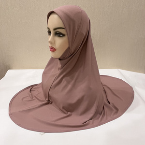 Couvre-chef Hijab doux pour femmes musulmanes, couvre-chef islamique, sous-foulard, <span class=keywords><strong>cou</strong></span>, tête, chapeau, couvre-chef, couvre-<span class=keywords><strong>cou</strong></span>, HZM-23075 - Product Image 2