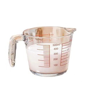 <span class=keywords><strong>Bol</strong></span> mélangeur en <span class=keywords><strong>verre</strong></span> gradué transparent poli durable et écologique de 620 ml - Product Image 1