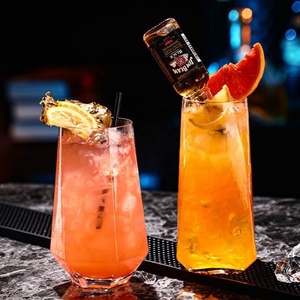 Verre à cocktail hexagonal transparent haut de gamme sans pied pour fêtes, idéal pour vin, bière, whisky, champagne, eau, thé, mojito - Product Image 1