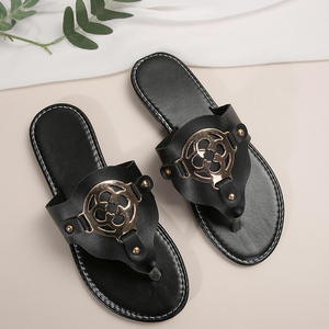 Sandalias de cuña para mujer, de ocio, con punta abierta, suela gruesa, plataforma, casuales de verano, con tira trasera, ligeras, estilo Tory Burch - Product Image 2