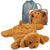 Coussin lesté et animal en peluche personnalisé FRIENDLY CUDDLE pour enfants et adultes - Super doux en peluche, doublure en coton PP, soulagement du stress