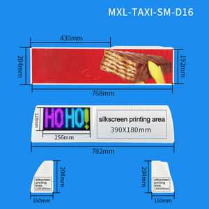 Écran LED de voiture de taxi, éclairage de plafond, affichage publicitaire couleur, écran électronique LED intelligent, éclairage vidéo de plafond LED - Product Image 3